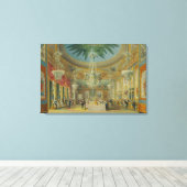 Banqueting Room, uit 'Uitzichten van Royal Pavilio Canvas Afdruk (Insitu (Houten vloer))
