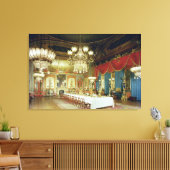 Banquetingszaal, 1815-23 canvas afdruk (Insitu (Woonkamer))