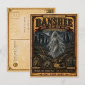 Banshee, Antiek Circusmonster Briefkaart (Voorkant / Achterkant)