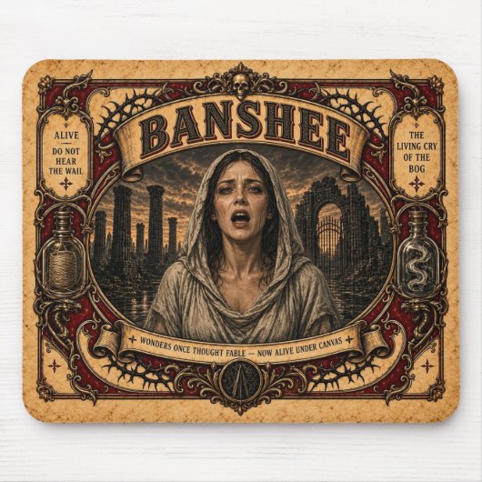 Banshee, Antiek Circusmonster Muismat (Voorkant)