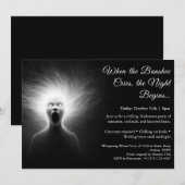 Banshee Cry Halloween Kostuum Feest Uitnodiging (Voorkant / Achterkant)