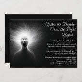 Banshee Cry Halloween Kostuum Party Uitnodiging (Voorkant / Achterkant)