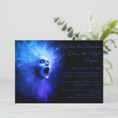 Banshee Cry Halloween Kostuum Party Uitnodiging (Staand voorkant)