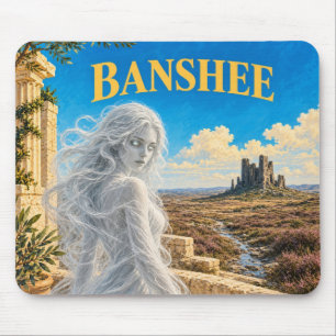 Banshee, gotische fantasie monster muismat