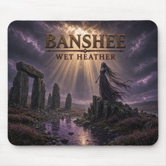 Banshee Natte Heide Donkere Realisme Muismat (Voorkant)