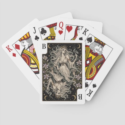 Banshee, Starlit Tarot Kunst Pokerkaarten (Achterkant)