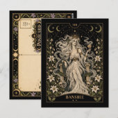 Banshee, Sterrenhemel Tarot Kunst Briefkaart (Voorkant / Achterkant)