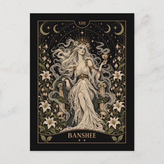 Banshee, Sterrenhemel Tarot Kunst Briefkaart (Voorkant)
