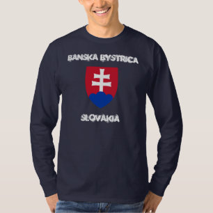 Banska Bystrica, Slowakije met wapenmantel T-shirt