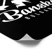 Bansko Bulgaria Ski Resort Snowboarden Poster (Hoek)