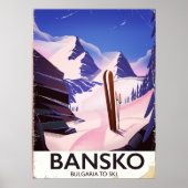 Bansko Bulgarije naar ski Poster (Voorkant)