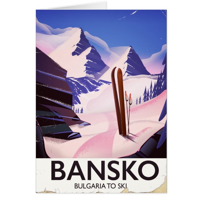 Bansko Bulgarije om te skiën (Voorkant)