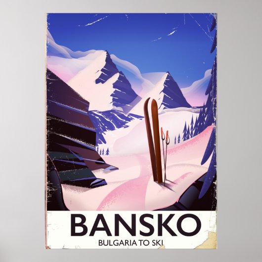 Bansko Bulgarije om te skiën Poster (Voorkant)