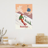 Bansko Bulgarije Skigebied Reisposter Poster (Keuken)