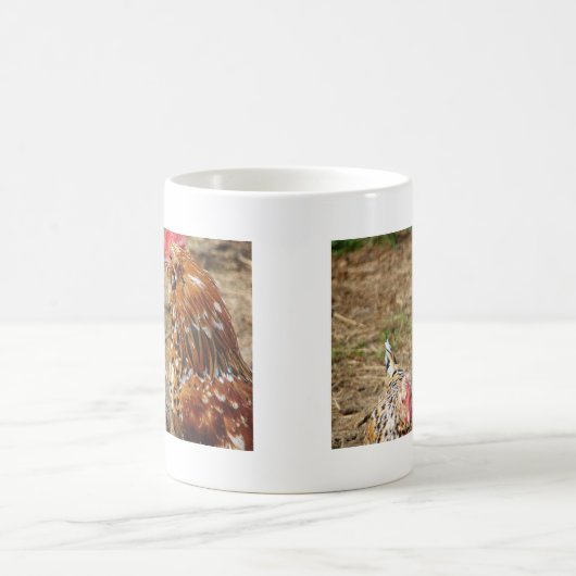 Bantam Hen en Rooster Koffiemok (Center)