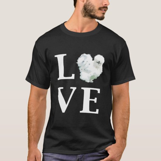 Bantam Kippen Achtertuin Silkie Ei T-shirt (Voorkant)