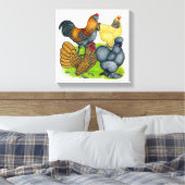 Bantam Quartet Canvas Afdruk (Insitu (Slaapkamer))