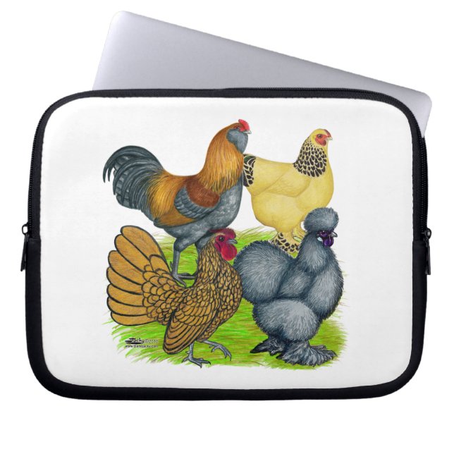 Bantam Quartet Laptop Sleeve (Voorkant)