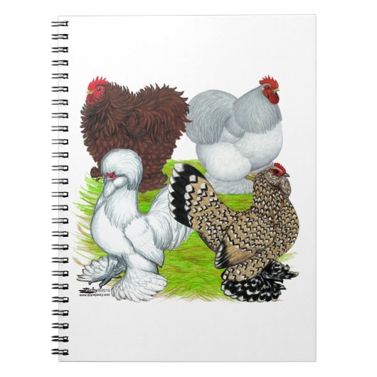 Bantams Feather Legged Notitieboek (Voorkant)