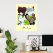 Bantams Feather Legged Poster (Thuiskantoor)