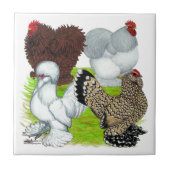 Bantams Feather Legged Tegeltje (Voorkant)