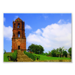 Bantay Bell Tower Foto Afdruk