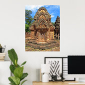 Banteay Srei Temple Chandi Poster (Thuiskantoor)