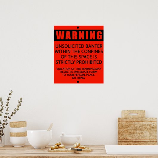 BANTEWAARSCHUWING_RED POSTER (Keuken)