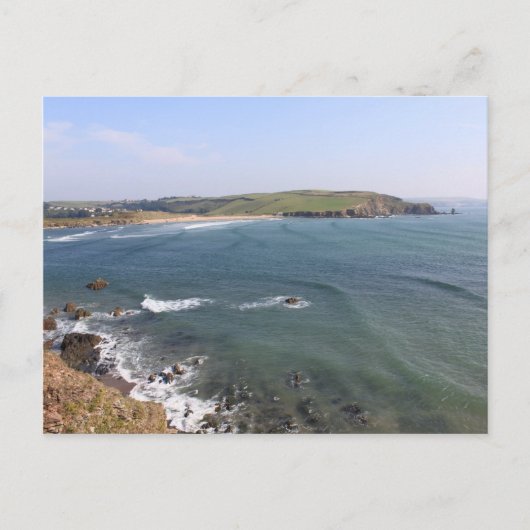 Bantham Beach uit Bigbury, Devon Briefkaart (Voorkant)