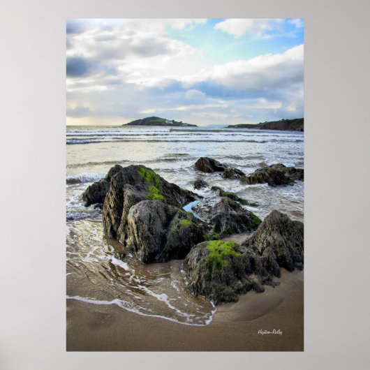 Bantham Rocks naar Burgh Island Poster (Voorkant)