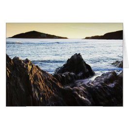 Bantham-Uitzicht naar Burgh Island, blanco notelet