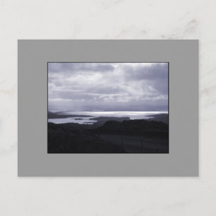 Bantry Bay van Tunnel Road Ierland. Blauw. Briefkaart