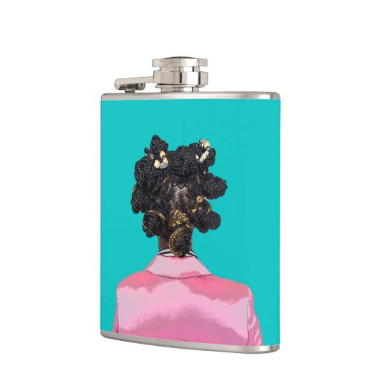 Bantu Blauwgroen. Heupfles (Links)