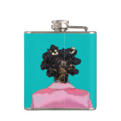 Bantu Blauwgroen. Heupfles (Achterkant)