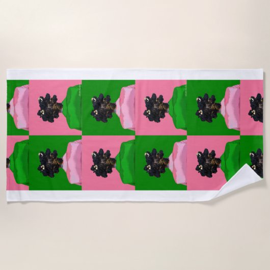 Bantu Knots badhanddoek (Voorkant)