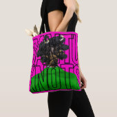 Bantu Knots in roze en groen Tote Bag (Dichtbij)
