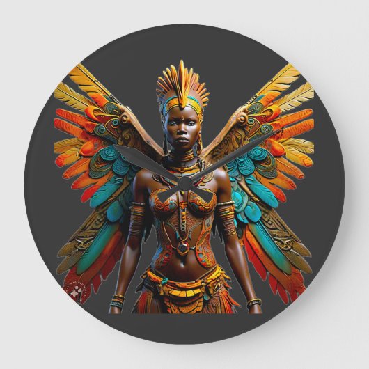 Bantu Marafiki fantasie Afrikaanse fee Grote Klok (Voorkant)