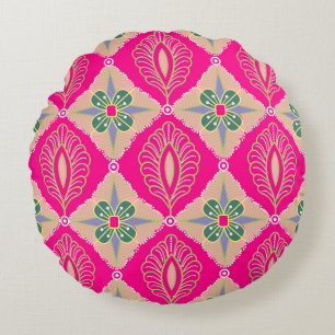 bantul batik in verschillende kleuren, Batik is ee Rond Kussen