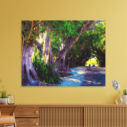 Banyan Street Canvas Afdruk (Insitu (Woonkamer))