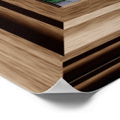 Banyan Tree Fake Window Scene die groen verlicht Poster (Hoek)