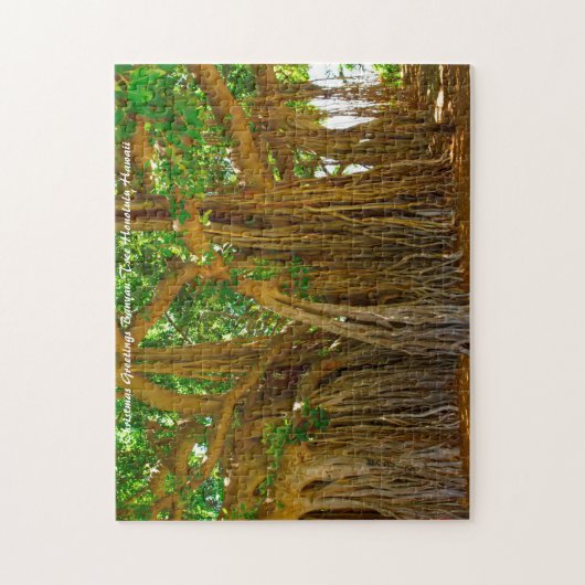 Banyan Tree Honolulu HawaiI. kerstcadeautjes Legpuzzel (Verticaal)