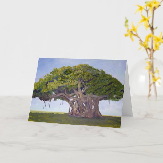 Banyan van MacArthur - Kaart met Verhaal van (Gele Bloem)