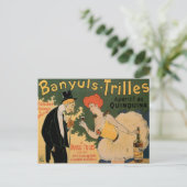 Banyuls Trilles  Wine Drink en Art Briefkaart (Staand voorkant)