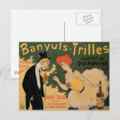 Banyuls Trilles  Wine Drink en Art Briefkaart (Voorkant / Achterkant)