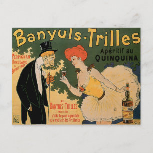 Banyuls Trilles  Wine Drink en Art Briefkaart