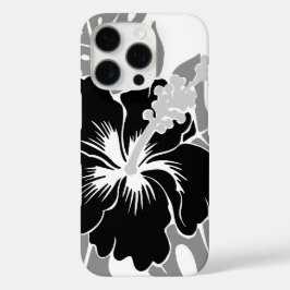 Banzai Beach Hawaiian Hibiscus Black iPhone 16 Pro Hoesje