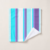 Banzai Beach Hawaiian Hibiscus Floral and Stripe Bad Handdoek (Wasdoekje)