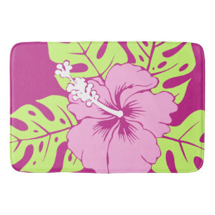 Banzai Beach Hawaiian Hibiscus Floral Badmat