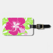 Banzai Beach Hawaiian Hibiscus Floral Bagagelabel (Voorkant horizontaal)