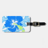 Banzai Beach Hawaiian Hibiscus Floral Bagagelabel (Voorkant horizontaal)